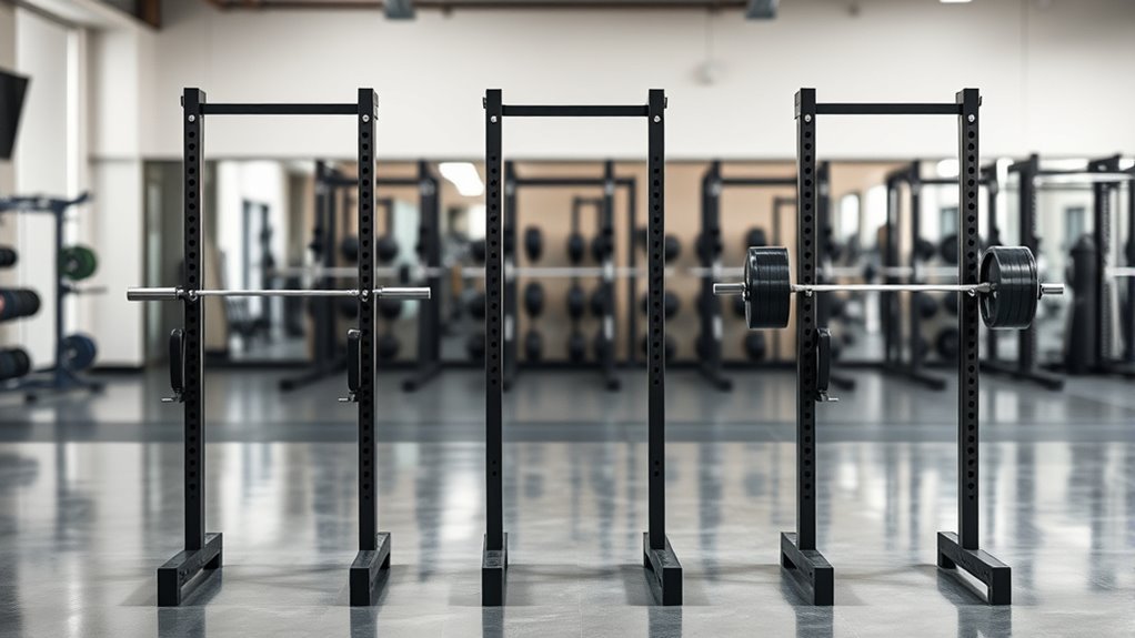 adjustable height squat racks