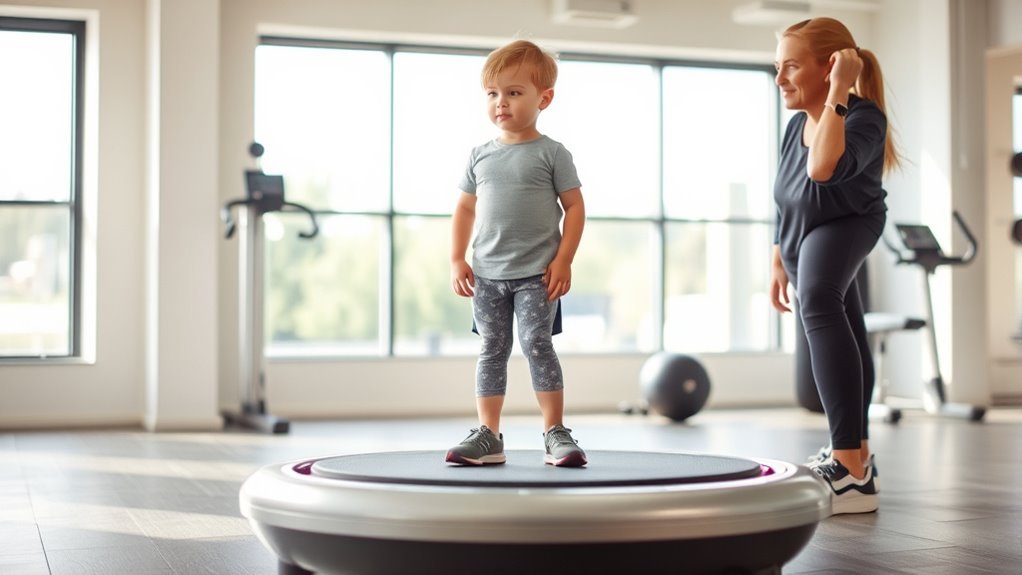 age appropriate vibration plate use