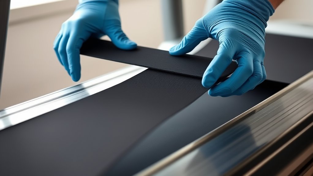 align and tighten treadmill belt