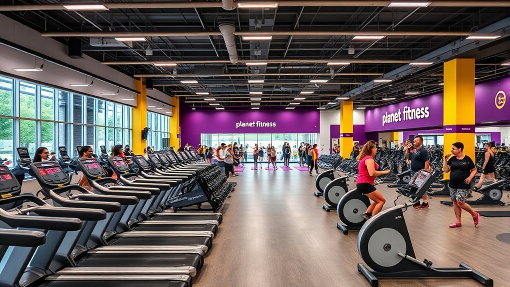 clean welcoming fitness environment