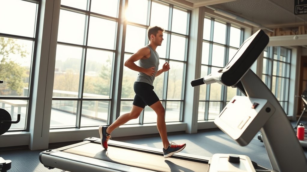 controlled low impact treadmill training