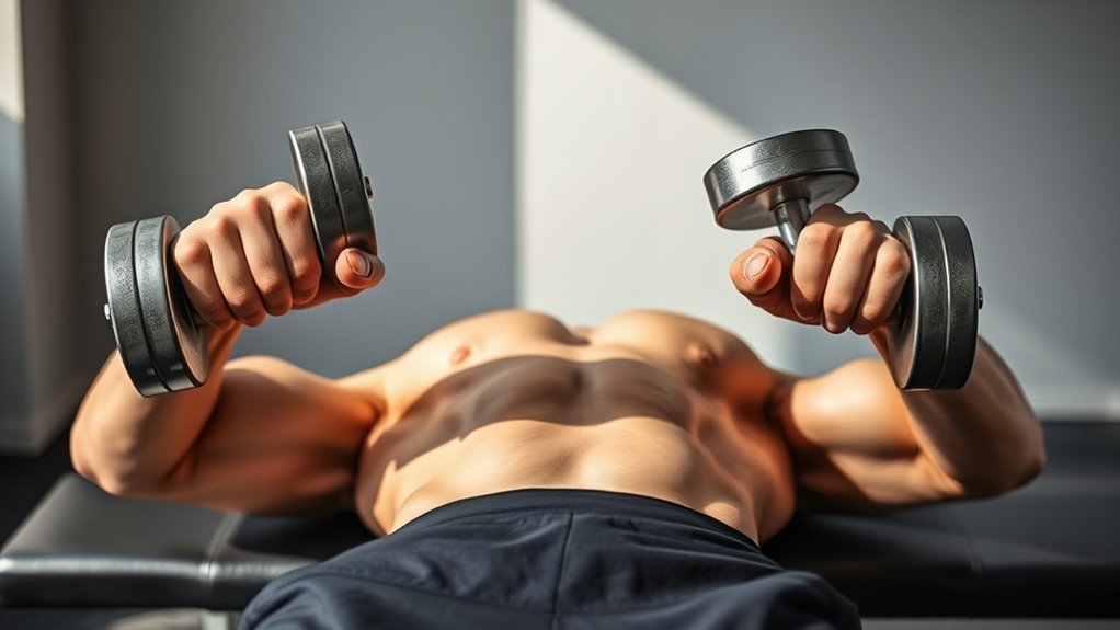 dumbbell chest muscle building