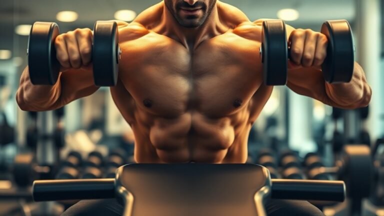 dumbbell pec building steps