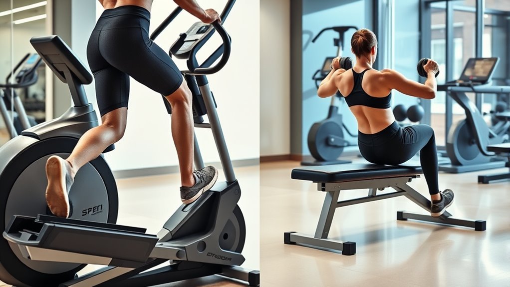 elliptical vs resistance training