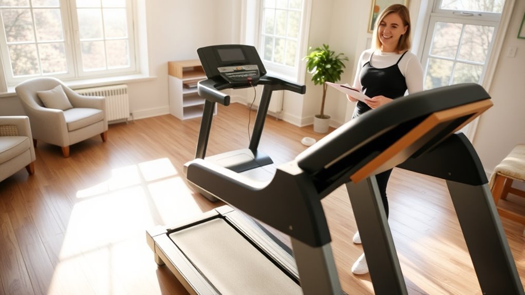ensure treadmill is functional