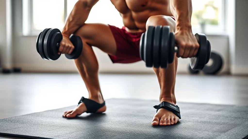 feet shoulder width toes outward