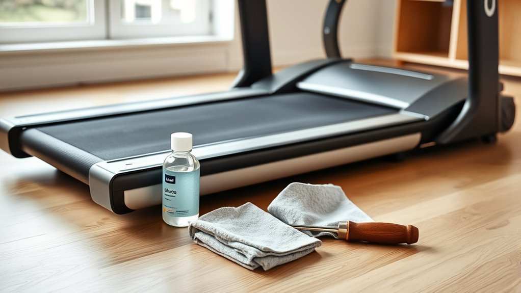 gather proper treadmill lubrication supplies