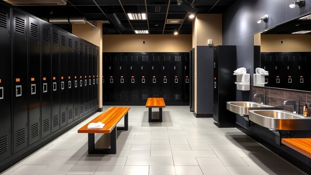 locker room essentials and amenities