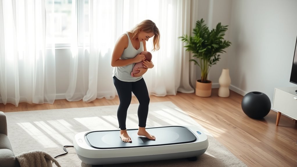 postpartum vibration exercise benefits