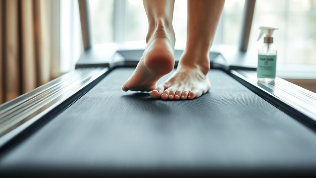 prepare treadmill safely first
