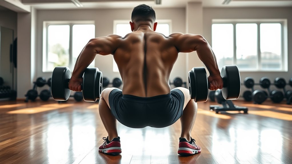 proper dumbbell squat technique
