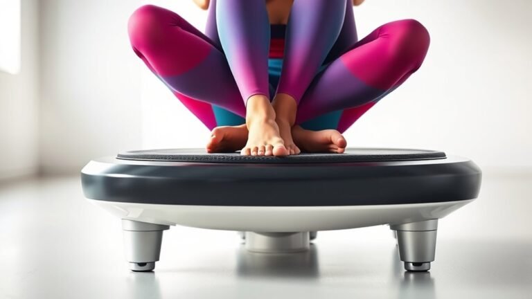 sitting on vibration plate