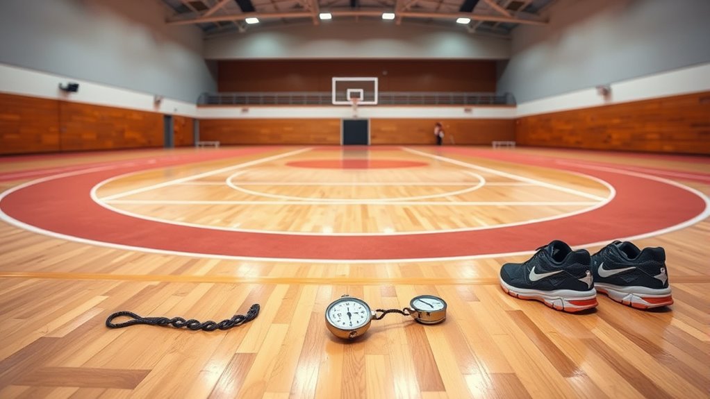 standard indoor track length