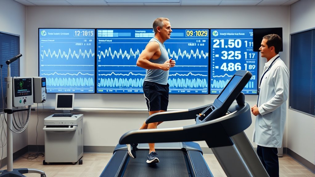 typical treadmill stress duration